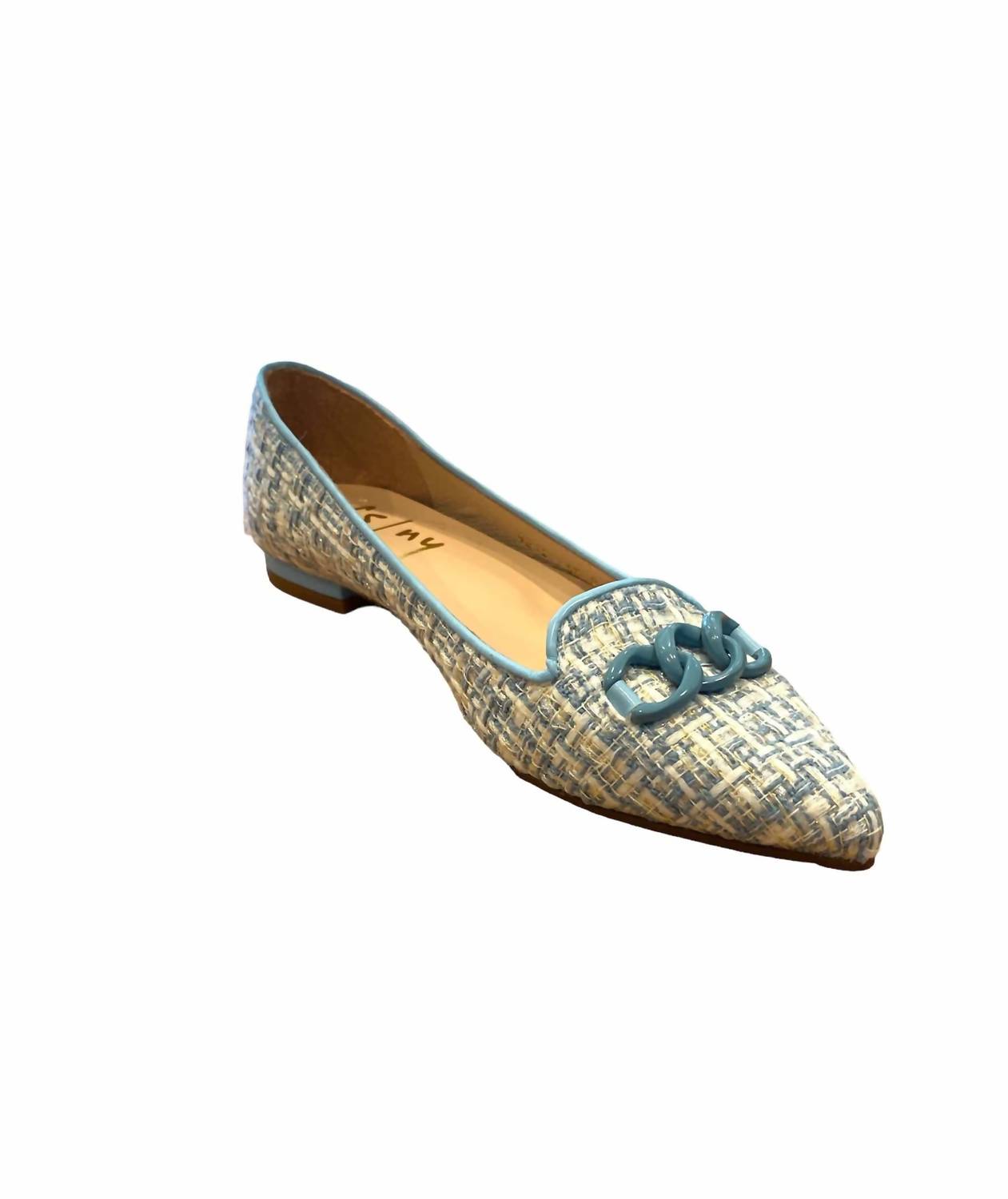 Мокасины Lilah из синего твида French Sole — фото 3