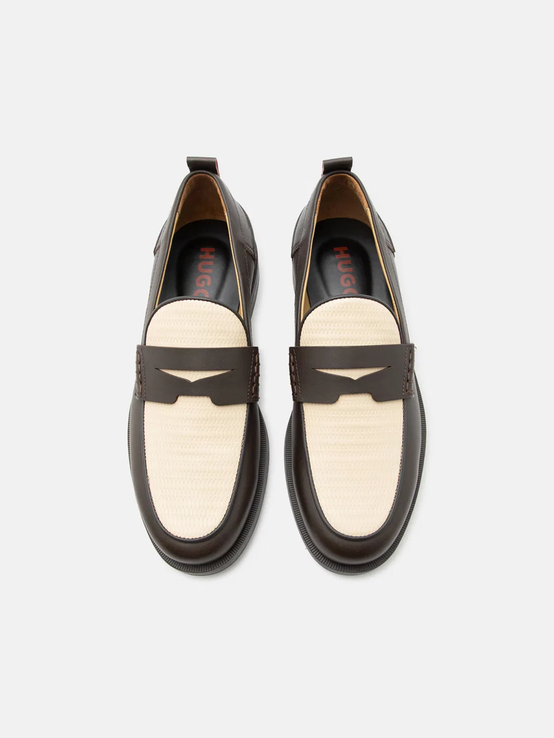 Низкие туфли 'Varian' Hugo, Chestnut Brown — фото 3