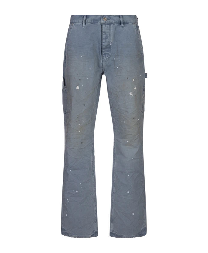 

Синие хлопковые брюки для мужчин Purple Brand, синий