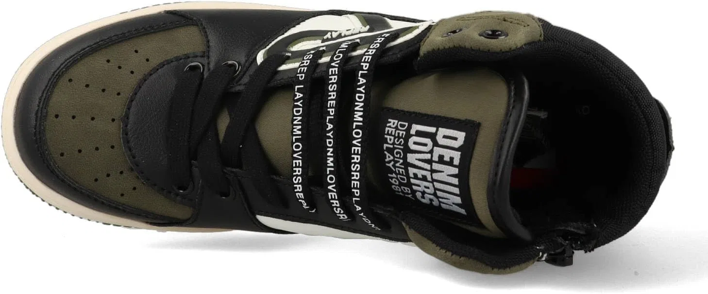 Кроссовки Replay Epic JR Mid Boy 4 JZ430019S-3269 Black/Green-32 — фото 3