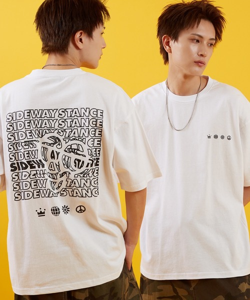 

Футболка с короткими рукавами и графическим принтом Sideway Stance, белая