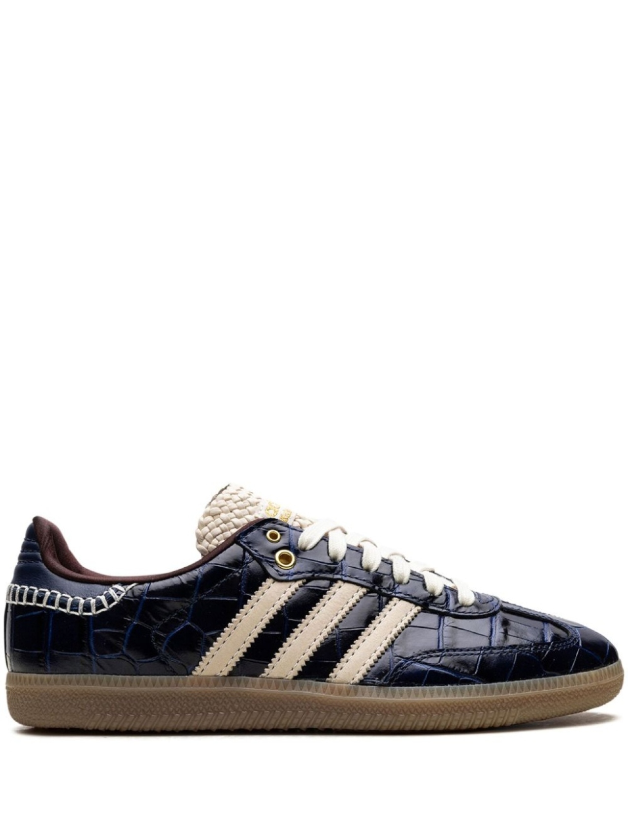 Кроссовки Adidas x Wales Bonner Samba OG "Navy Croc", синий
