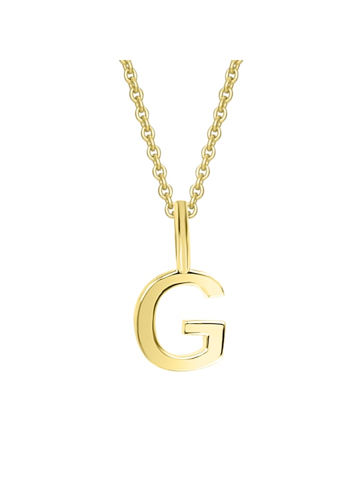 

ONE ELEMENT Подвеска в виде буквы G из желтого золота 333 пробы