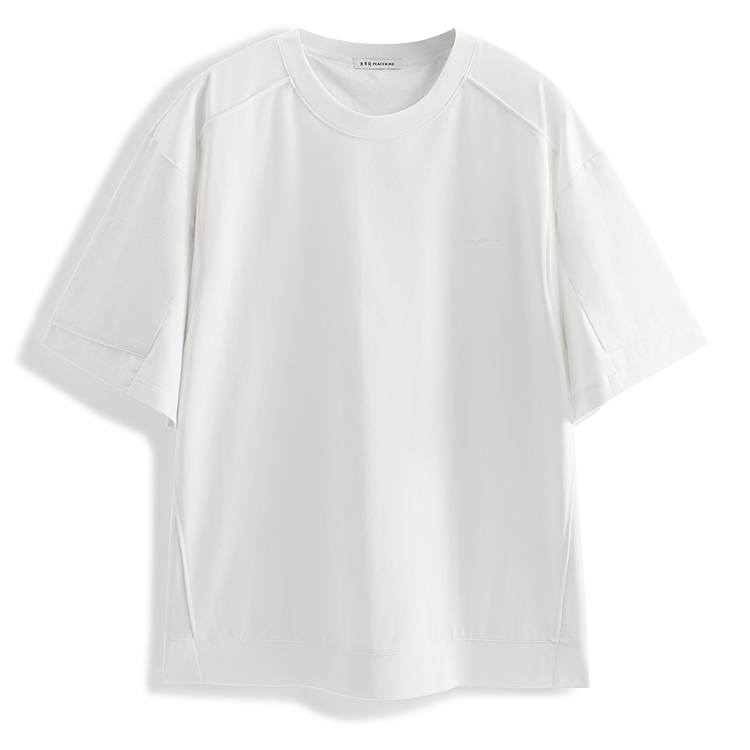 

PEACEBIRD MEN Футболка мужская Bright White 1 Crew Neck Heavyweight