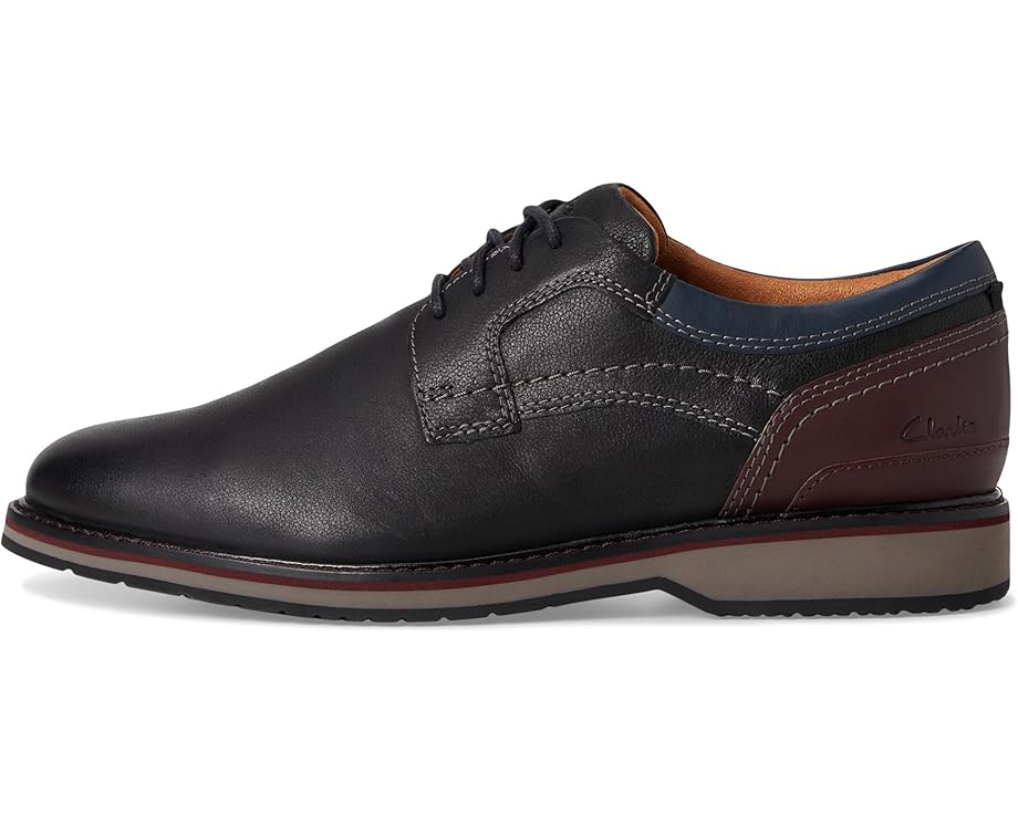 Мужские оксфорды Clarks Monahan Plain, Black Leather — фото 4