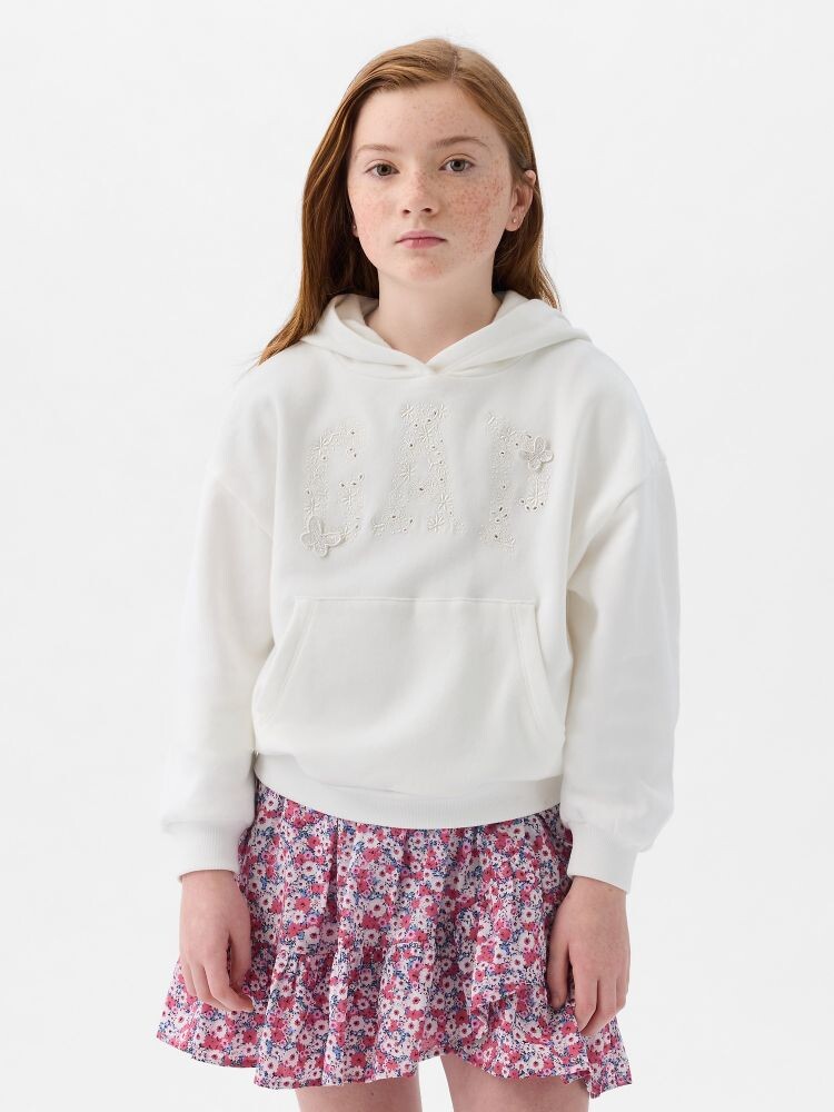 

Детская толстовка с логотипом Gap, белый