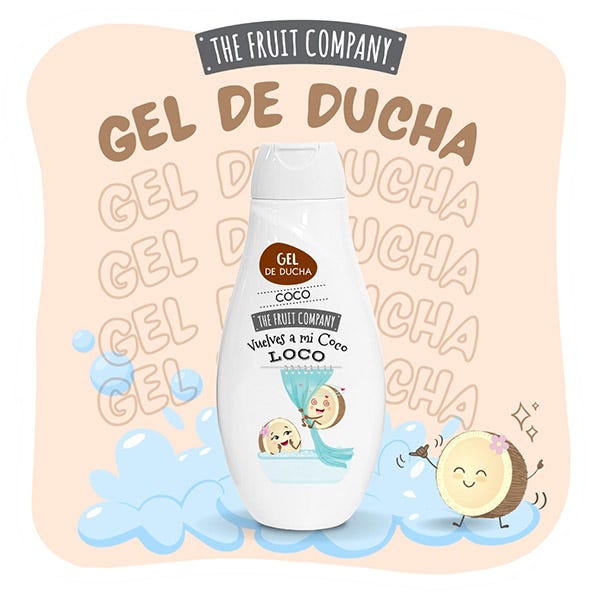 Кокосовый гель для душа THE FRUIT COMPANY Vuelves A Mi Coco Loco, 600 мл — фото 2