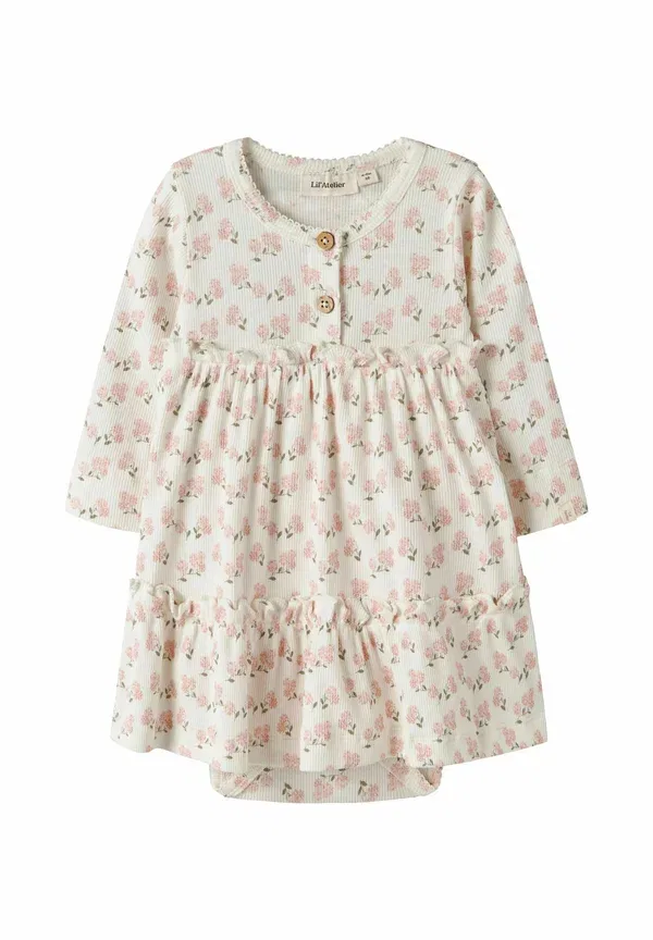 Платье regular fit jersey dress Lil' Atelier, кокосовое молоко