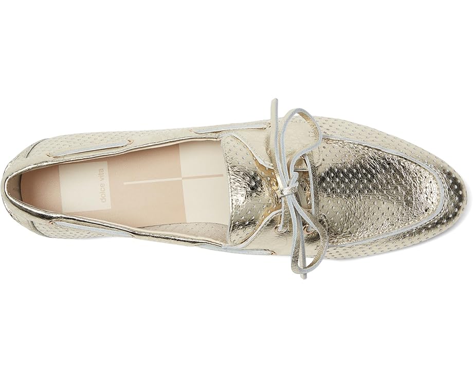Лоферы Dolce Vita Lakin, цвет Platinum Perforated Leather — фото 2