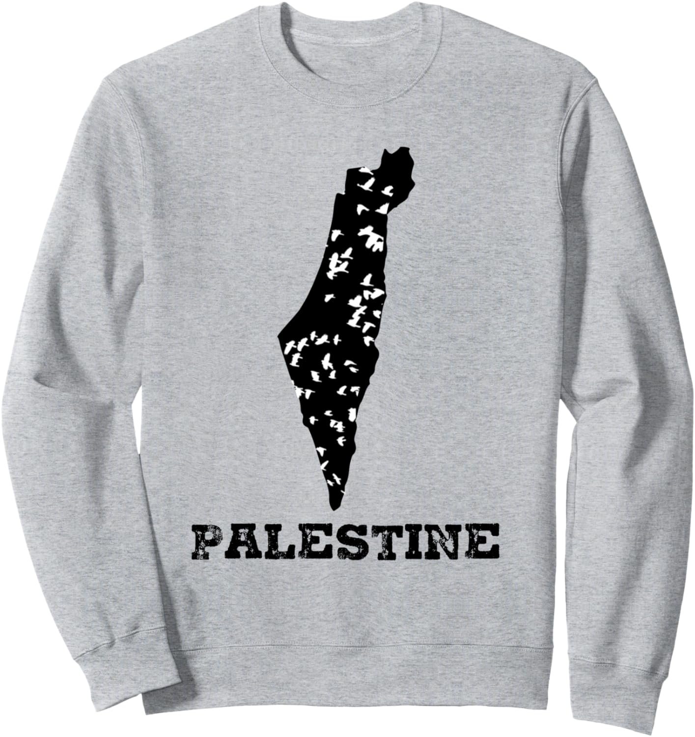 

Толстовка с картой Палестины Palestine Map, серый