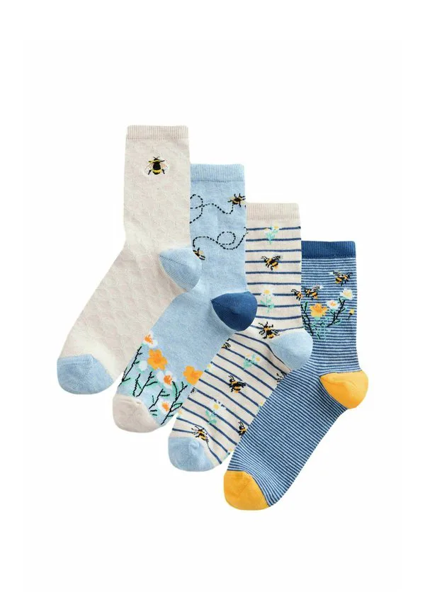 Комплект из 4 коротких носков. Next, Navy Ochre Bee