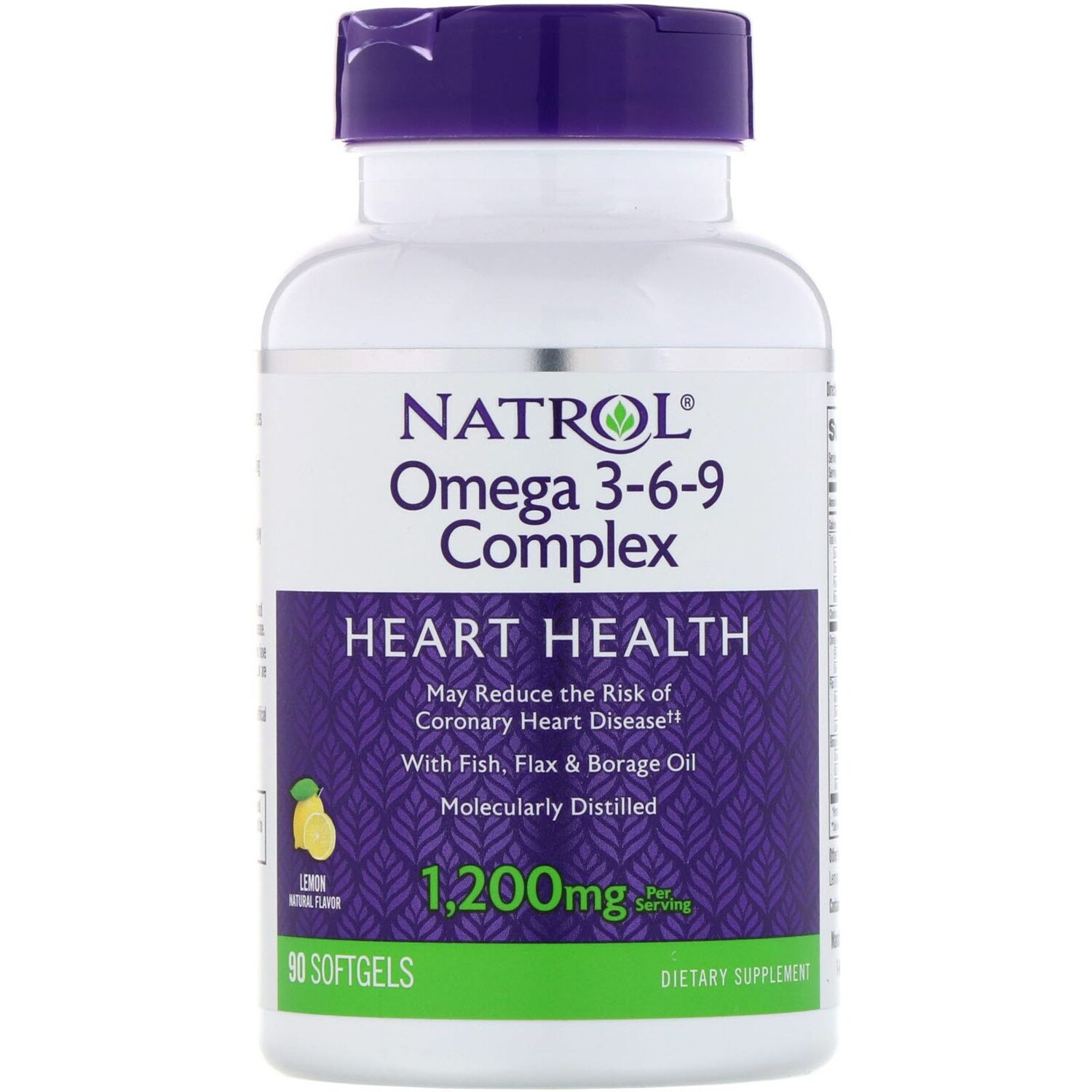 

Natrol Комплекс омега 3-6-9 со вкусом лимона 90 жевательных капсул