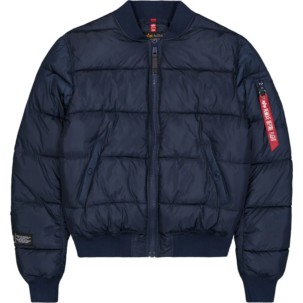 

Куртка Alpha Industries MA-1 Logo padded, синий