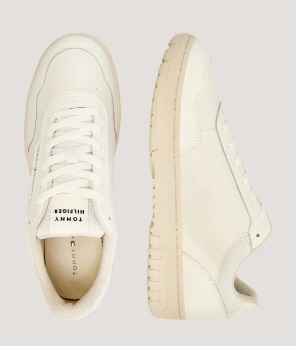 Кожаные кроссовки Basket Core Tommy Hilfiger, белый — фото 4