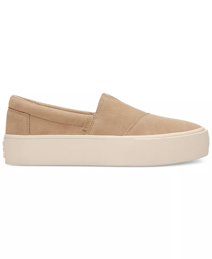 Женские кроссовки Fenix Slip On на платформе TOMS, белый — фото 2