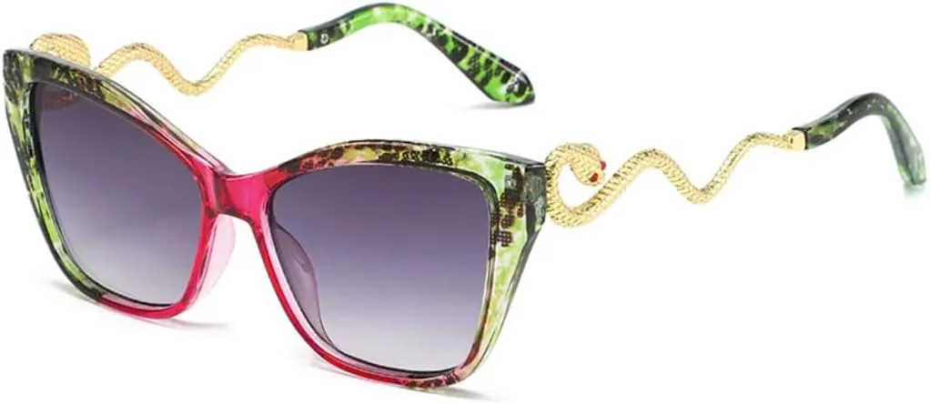 

Солнцезащитные очки для мужчин и женщин - защита UV400 - градиентный цвет "кошачий глаз" для занятий спортом на открытом воздухе и вождения DSVIGF, Purple