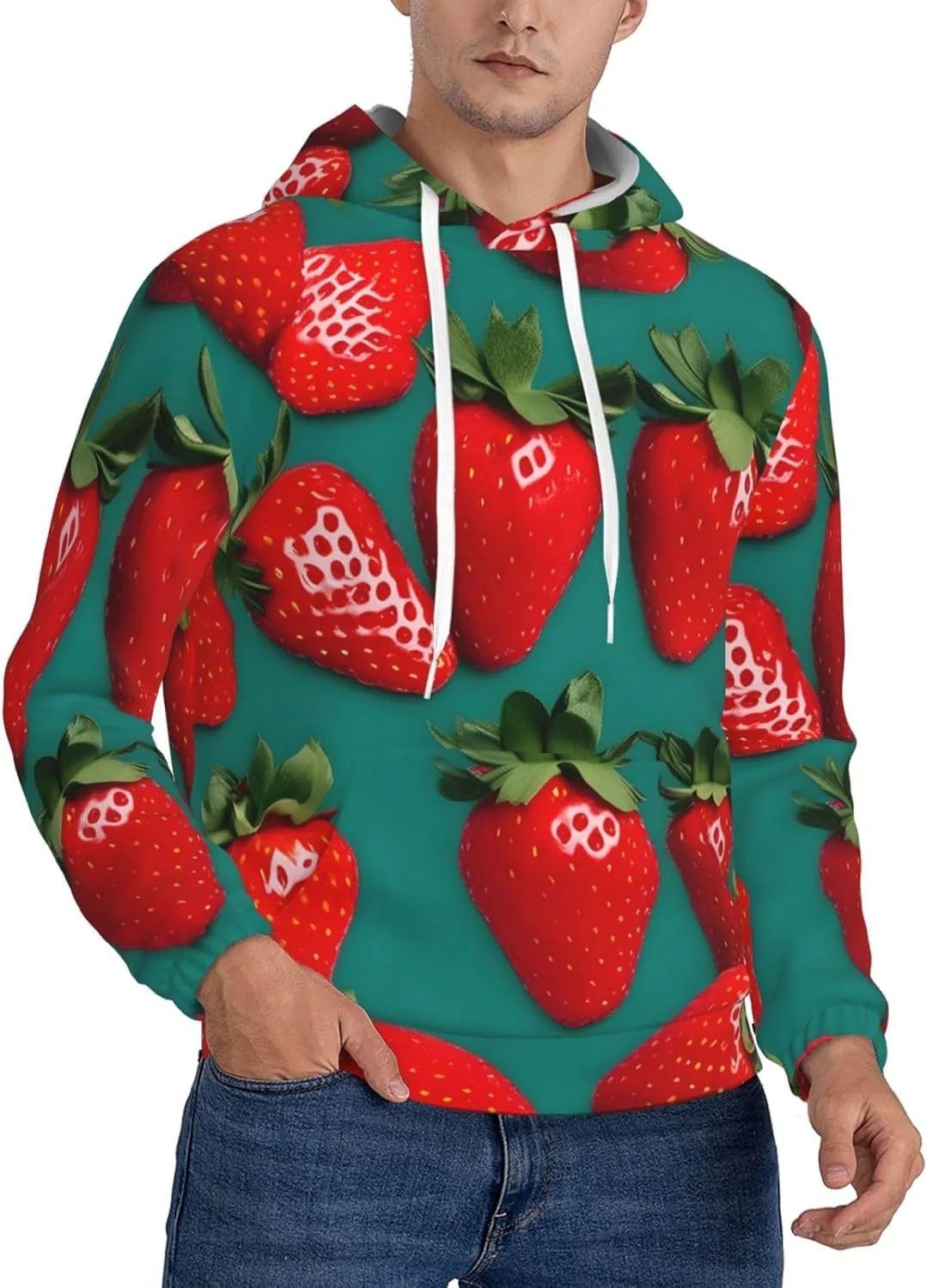 

Толстовка BaerK с капюшоном и принтом Strawberry