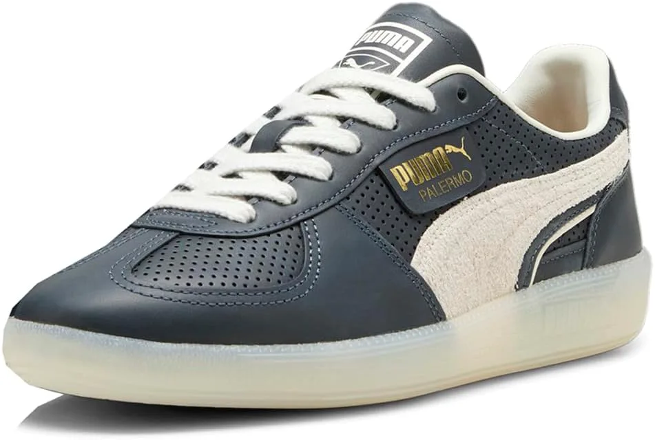 Мужские кроссовки PUMA Palermo Classics на шнуровке повседневные - синие, синий — фото 2