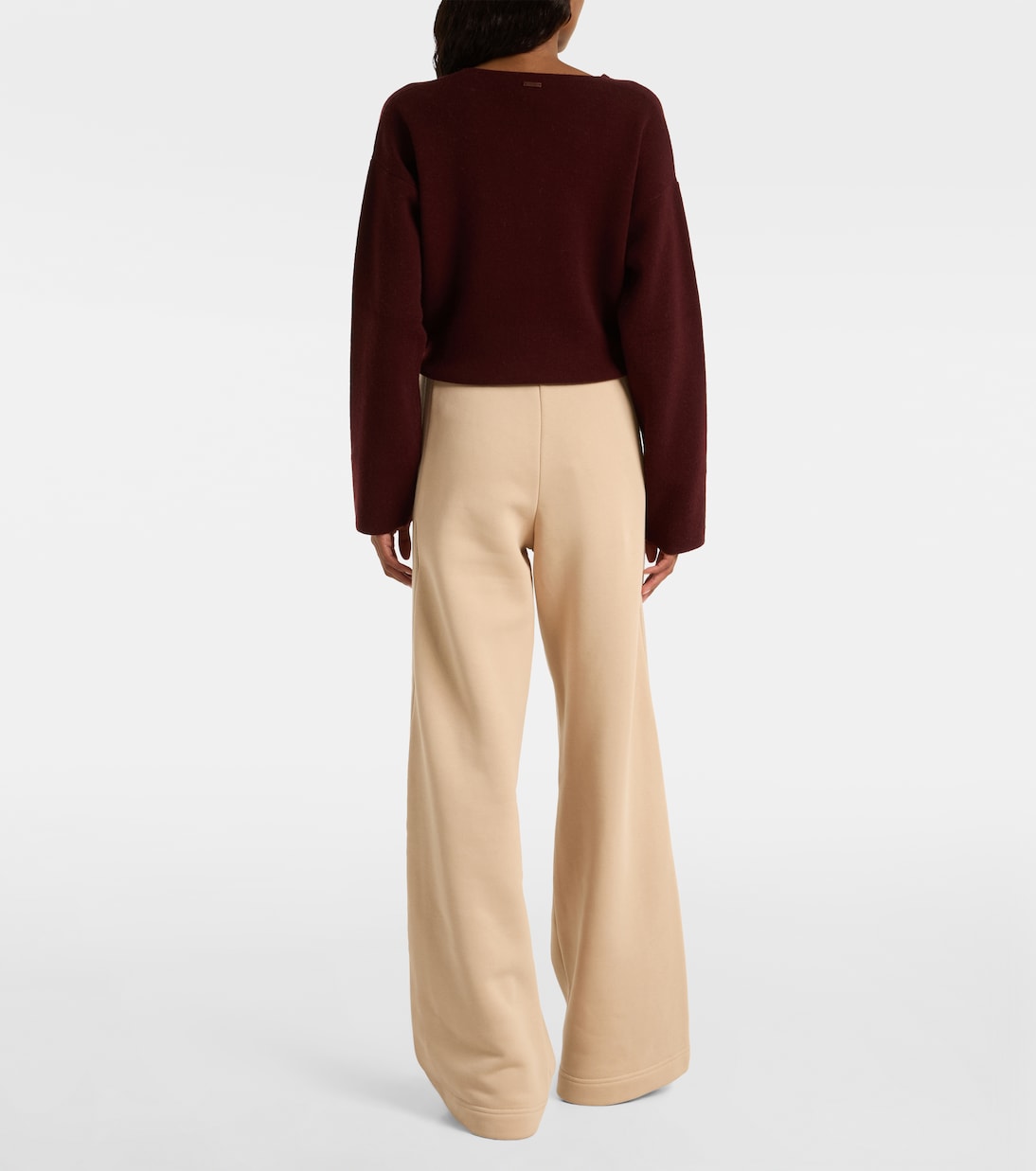 Широкие брюки Ifrem из хлопка с высокой талией Max Mara, Orzo — фото 3