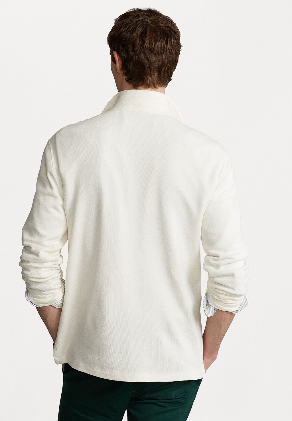 

Вязаный свитер ESTATE RIB QUARTER ZIP PULLOVER Ralph Lauren, белый