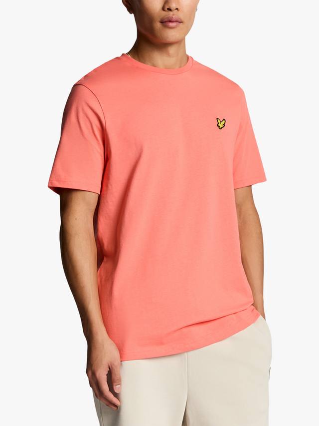 

Хлопчатобумажная футболка обычного покроя с коротким рукавом Lyle & Scott, цвет Coral Stand