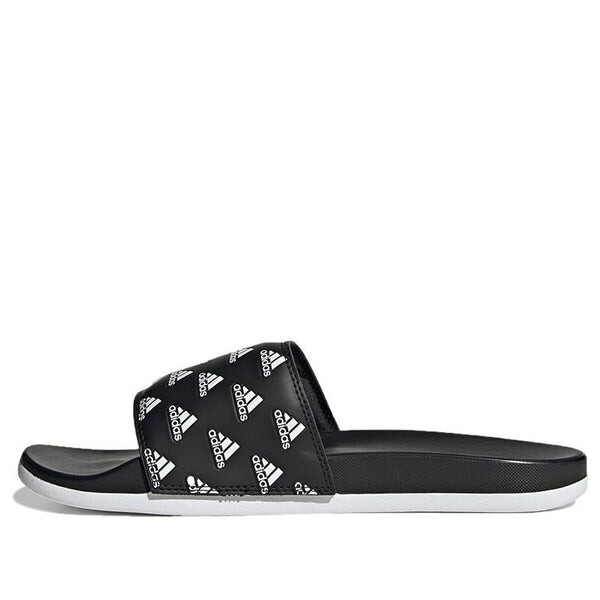 

Тапочки adilette comfort slide 'repeat logo - black' Adidas, черный