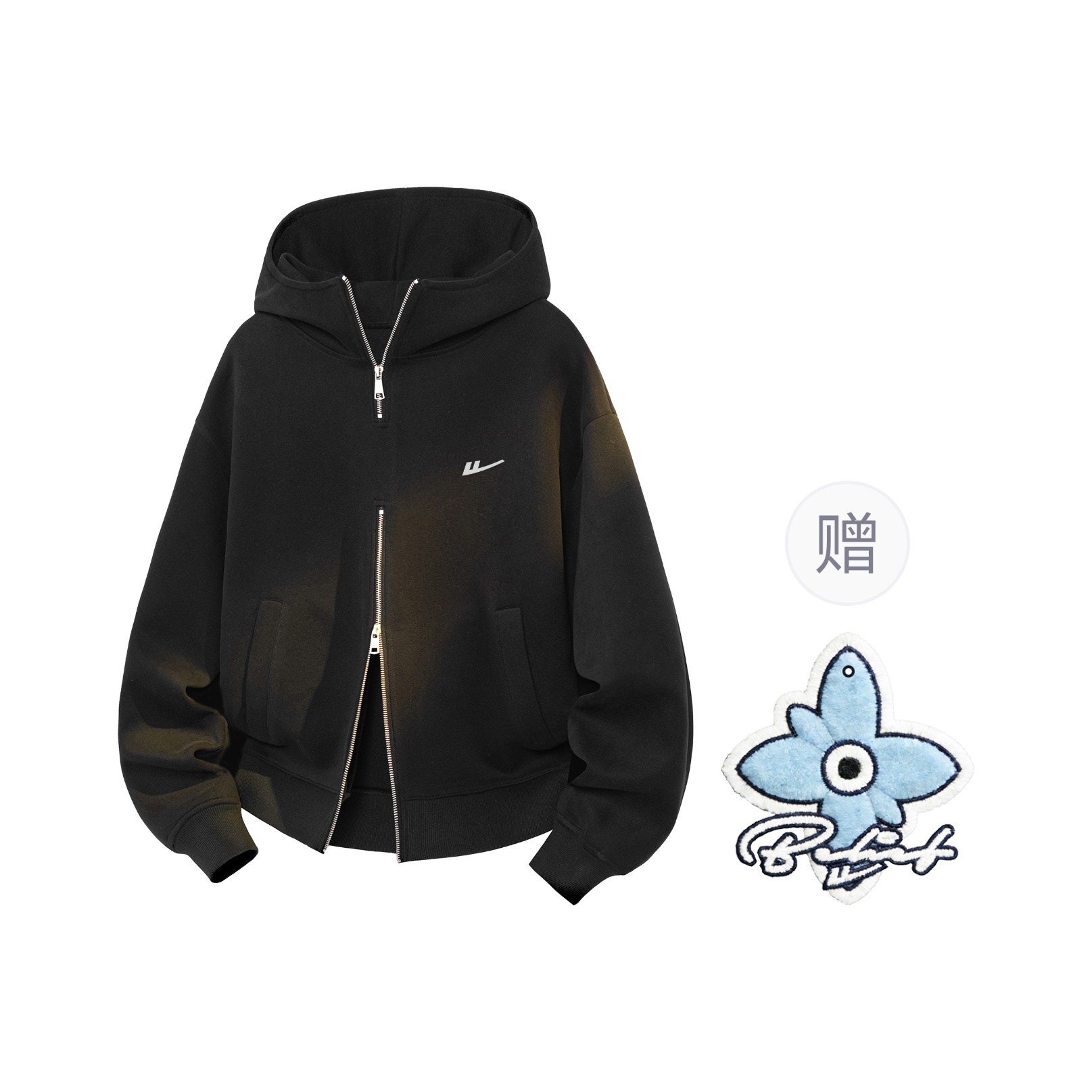 

Свитшот для мужчин и женщин WARRIOR, черный with badge scented sachet charm