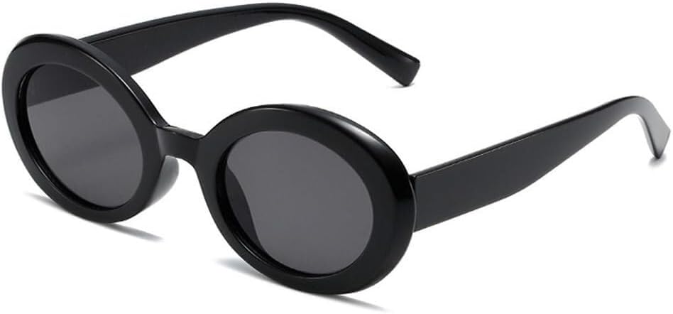 

Овальные солнцезащитные очки желейного цвета для женщин, модные желто-зеленые оттенки, защита от УФ-излучения UV400; модные солнцезащитные очки градиентного цвета для мужчин LXLHWN, Black Grey