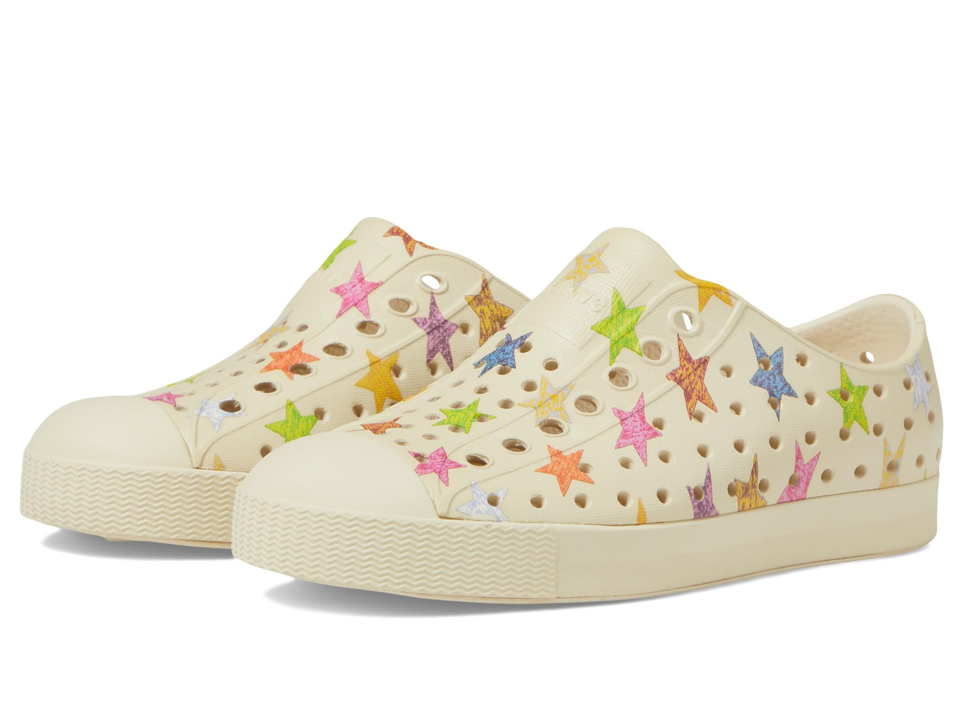 

Кроссовки Native Shoes Kids Jefferson Sugarlite Print, Bone White/Bone White/Multi Star
