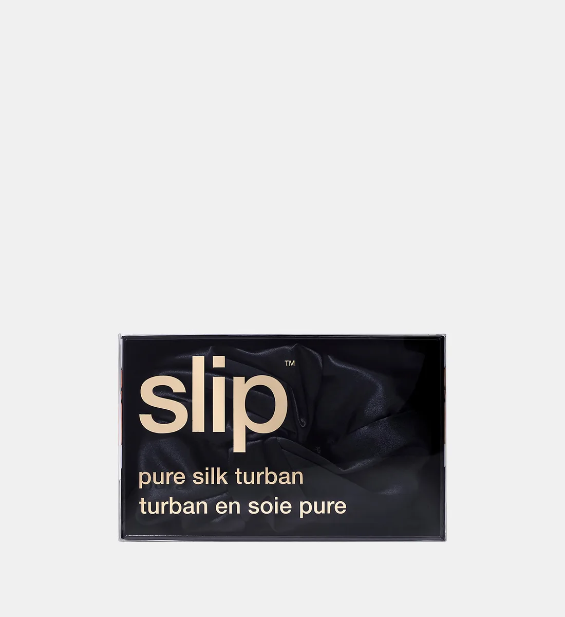 Тюрбан из чистого шелка Slip Silk, черный — фото 2