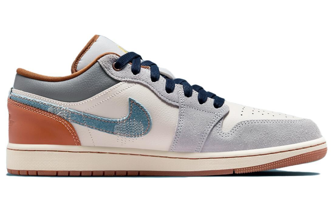 Jordan Air Jordan 1 Vintage Баскетбольные кроссовки мужские, Белый/Синий — фото 2