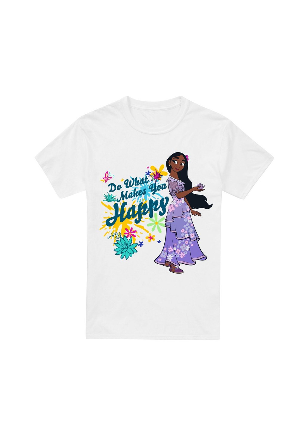 

Футболка с принтом ISABELA DO WHAT MAKES YOU HAPPY Disney, белый