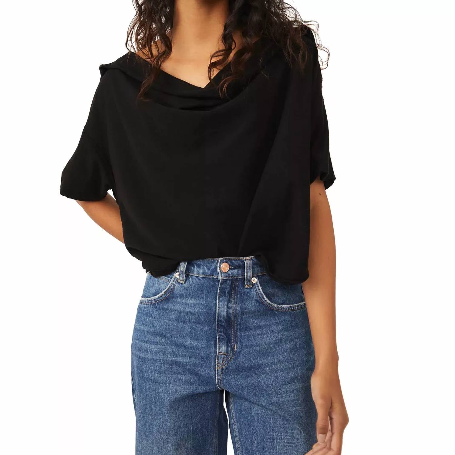 

Футболка Just Chill черного цвета Free People