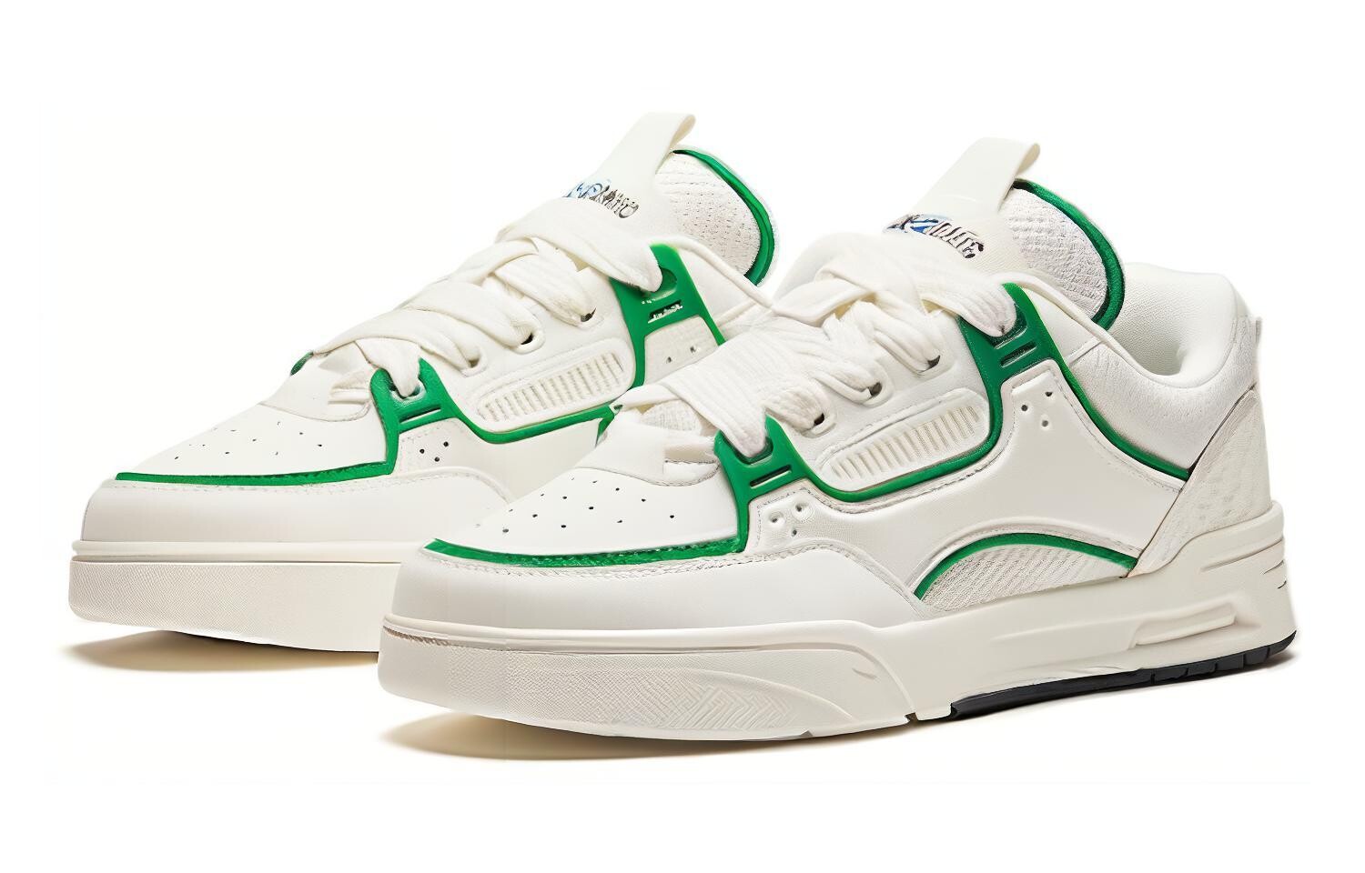 Кроссовки ANTA AOJIE Skateboarding Shoes Men Low-top White/Green, зеленый — фото 2
