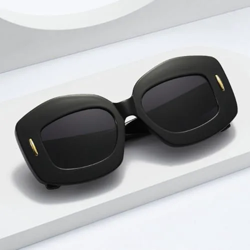 

2027 Цветные квадратные женские модные солнцезащитные очки с градиентными оттенками UV400 Винтажные мужские солнцезащитные очки с заклепками MTZJH, Beige Gray