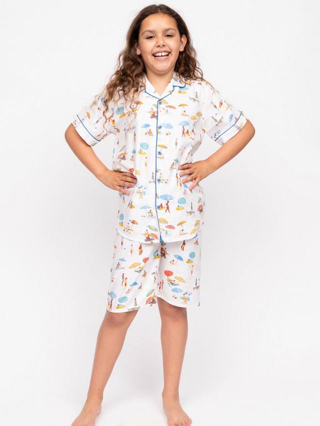 

Детский пижамный комплект Sandy Beachscape Minijammies, Cream