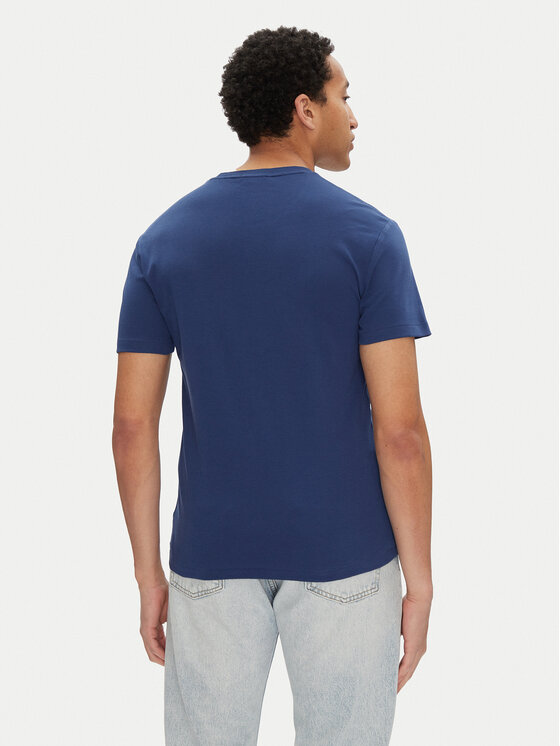 Футболка облегающего кроя на заказ 710740727092 Polo Ralph Lauren, синий — фото 3