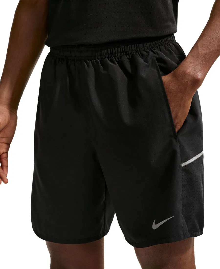 Мужские беговые шорты Miler Dri-FIT Nike, Black/Reflective Silver — фото 3