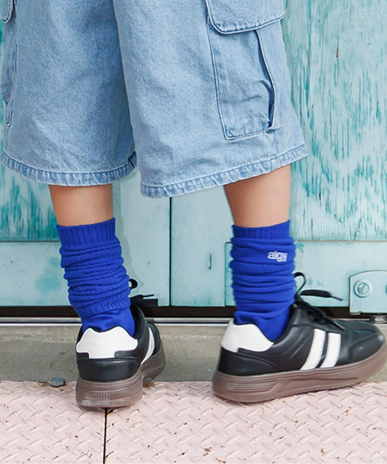 Носки Algy Color Loose Socks синие