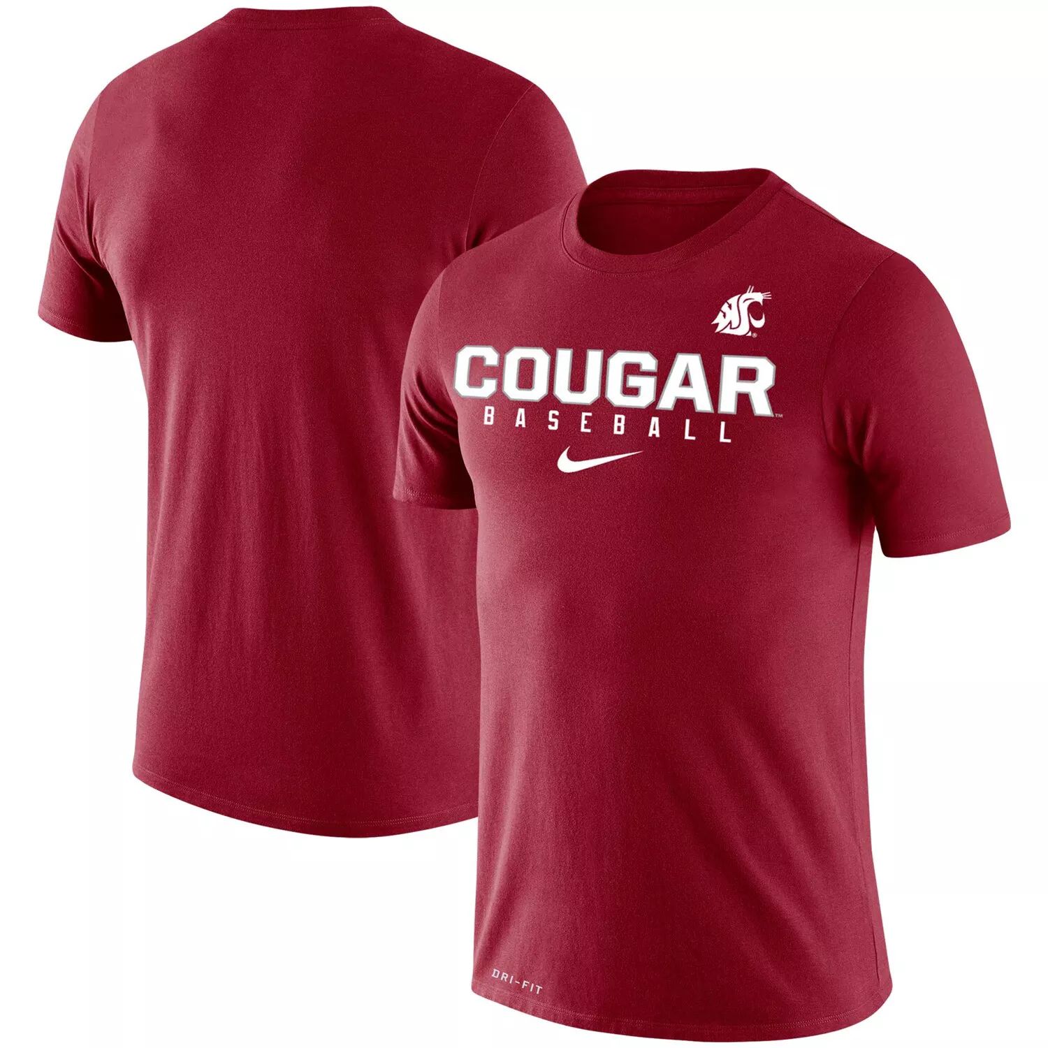 

Мужская малиновая футболка Washington State Cougars Baseball Legend Performance Nike, Красный, Мужская малиновая футболка Washington State Cougars Baseball Legend Performance Nike