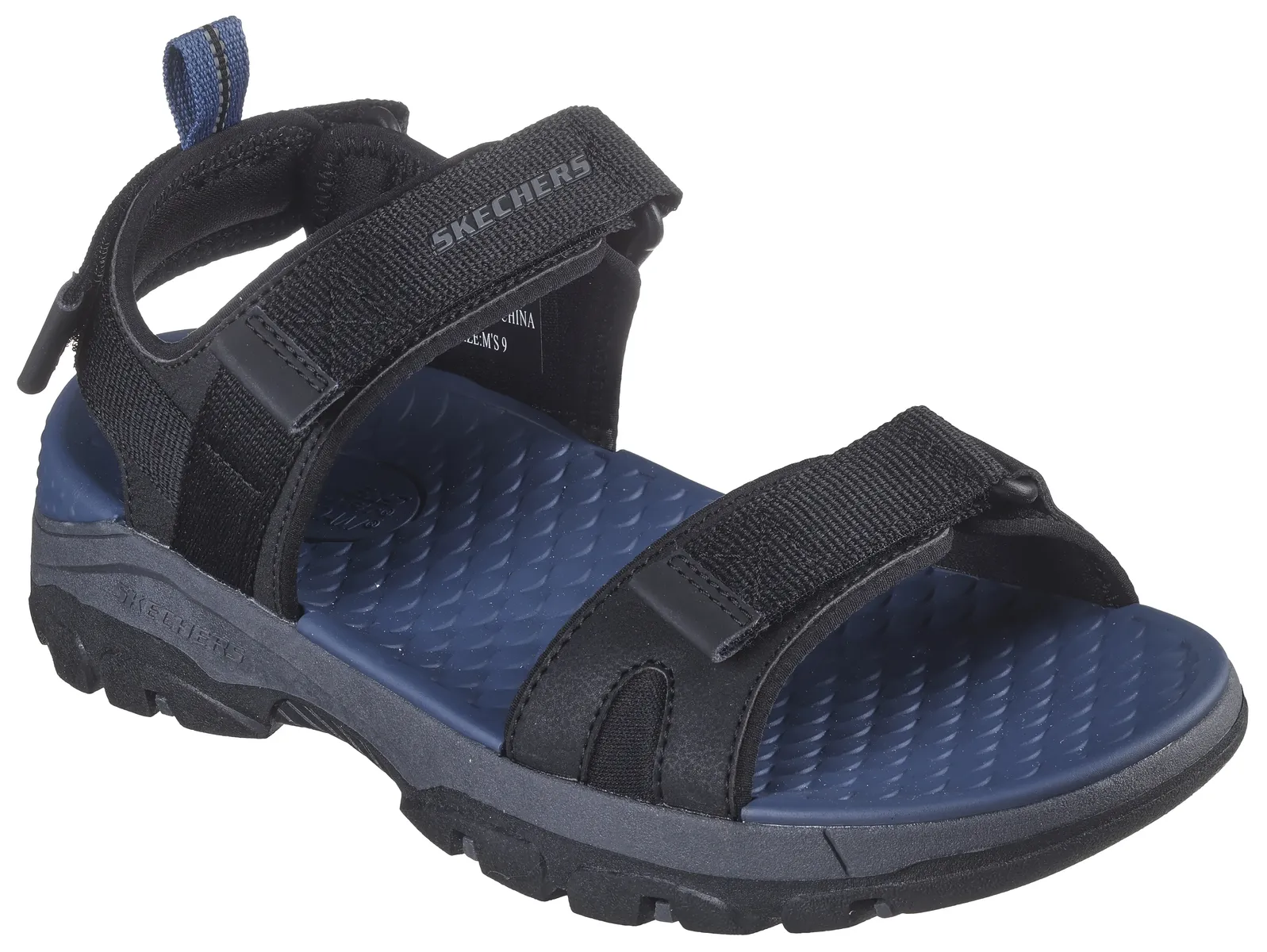 

Сандалии Skechers "TRESMEN-RYER", летняя обувь, обувь на липучке, уличная сандалия, с застежками-липучками, черный