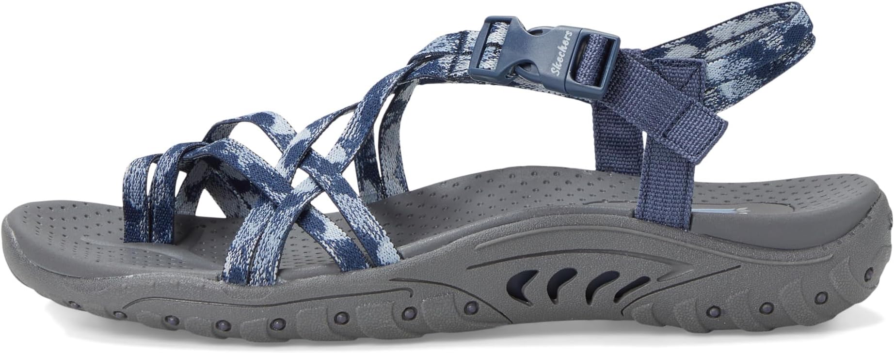Сандалии SKECHERS Reggae - Positive Space, темно-синий — фото 4