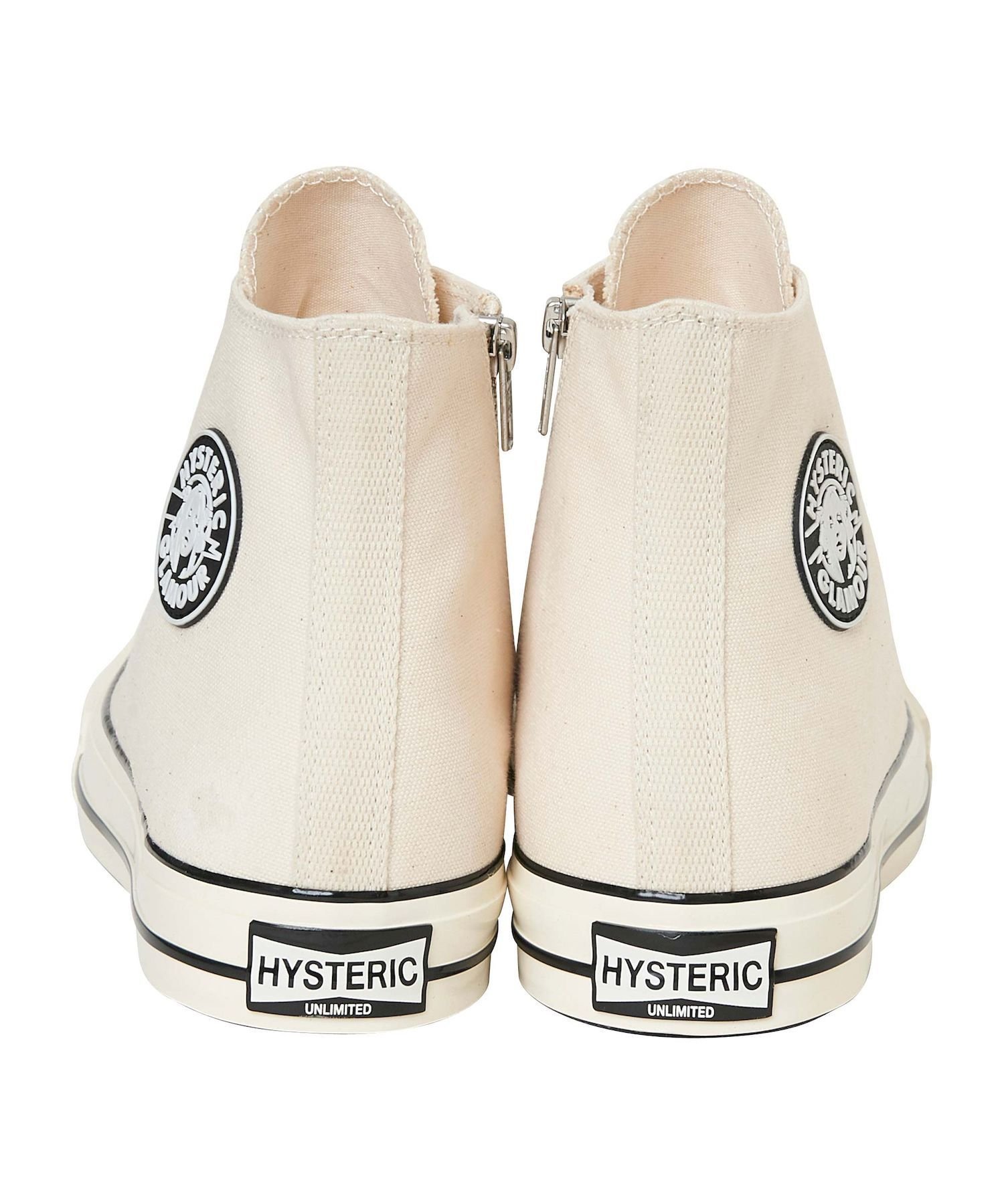 Высокие кроссовки с боковой молнией Hysteric Glamour, white — фото 2