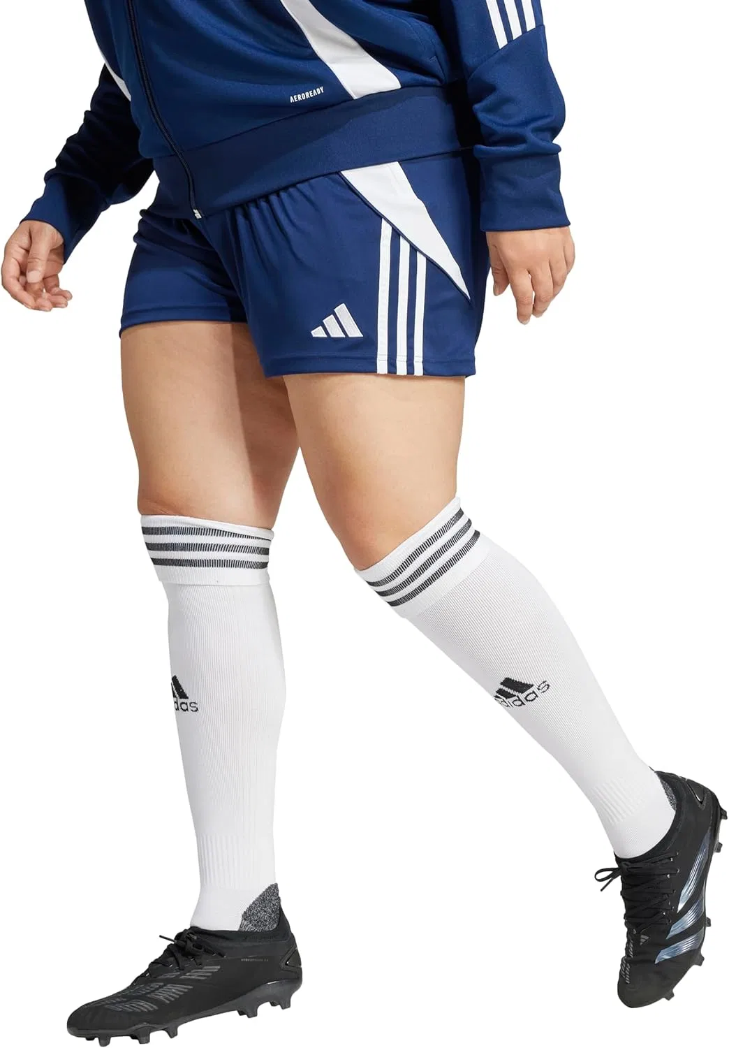 Тренировочные шорты AEROREADY adidas женские, Team Navy Blue/White