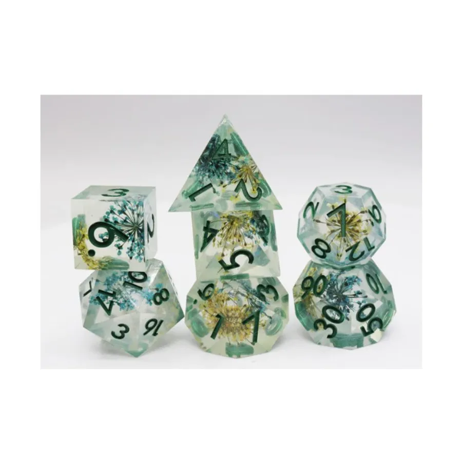 

Набор Sharp Edge Poly — Весенний луг с зеленым (7), Dice Sets - Sharp Edge & Assorted (Foam Brain Games)