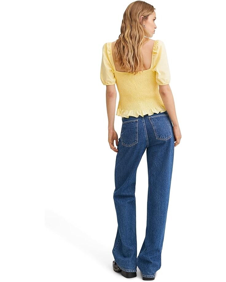 

Футболка MANGO Gomas T-Shirt, цвет Light/Pastel Yellow