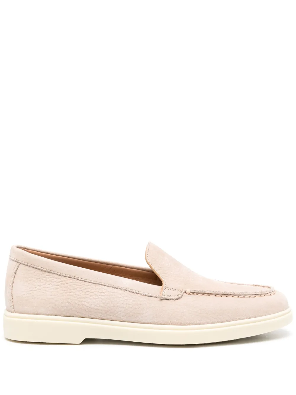 Лоферы с закругленным носком Santoni, нейтральный