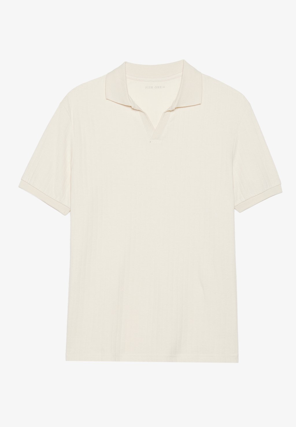 

Рубашка поло Pier One by Zalando, кремовый