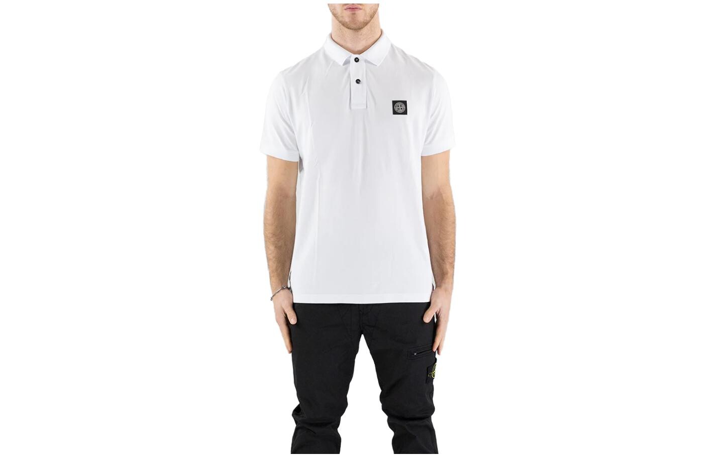 

Рубашка поло мужская белая Stone Island, белый