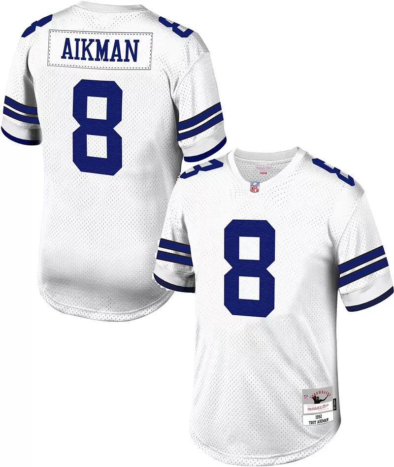 

Мужская игровая майка Mitchell & Ness Dallas Cowboys Troy Aikman #9, белая 1992 года